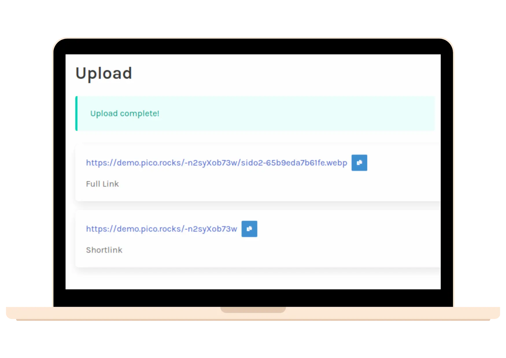 Picoshare une mini plateforme de partage de fichiers et photos